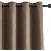 Ystyle Tende Oscuranti per Interni 2 Pezzi, 140x290 CM, Marrone Chiaro | Tende Moderne Jacquard Geometrica con Anelli, Termiche Isolanti Caldo e Freddo, per Camera da Letto e Soggiorno, Privacy