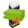 npluseins Set di 2 federe per cuscino per cuscino sanitario 1450.2049, 1 confezione (2 pezzi) - Federe 40-45 x 60-80 cm, verde mela