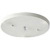 ZEAOLT Rosone Lampadario Soffitto Bianco 20cm Rotondo 1 fori Copriplafone | Rosone lampadario soffitto in metallo - Copriplafone per sospensione con viti e tasselli - Base a soffitto per lampadario