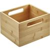 SOTECH ORGA-BOX Contenitore organizzativo in bambù oliato 200 x 225 x 150 mm | per armadietti da farmacia e cassetti Inserti per estraibili Sistemi di organizzazione