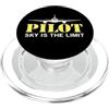 Vacation Travel Aviation Birthday Holida Aeroplano Aviatore Aviatore Pilota Regalo Uomini Donne Bambini PopSockets PopGrip per MagSafe