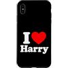 I Love Harry Fun Tees and Gifts Custodia per iPhone XS Max I Love Heart Harry Design for Men Women