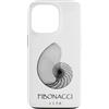Delta12Designs Custodia per iPhone 13 Pro Fibonacci, nato 1170 - Nautilus Spiral Shell X-Ray