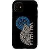 Nordic Wolf Knotwork Illustrations Custodia per iPhone 11 Valhalla Fenrir Lupo Vegvisir Nodo Norreno FENRIR