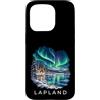 Nordic Skies Travel T-shirt Co. Custodia per iPhone 15 Pro Tour delle vacanze in Lapponia Aurora Borealis Crociera Souvenir Viaggio