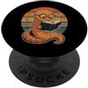 Funny Book Lover Reading Apparel Carino Bookworm Lettura Libro Retro Tramonto Book Lover Reader PopSockets PopGrip Adesivo