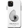 Delta12Designs Custodia per iPhone 11 Pro Max Fibonacci, nato 1170 - Nautilus Spiral Shell X-Ray
