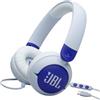 JBL Junior 320C, Cuffie USB-C per Bambini con Safe Sound, Blu | Ultra-Portatili, Comando a 3 Tasti con Microfono, JBL Pure Bass e Safe Sound, Adesivi JBL Inclusi