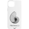 Delta12Designs Custodia per iPhone 15 Plus Fibonacci, nato 1170 - Nautilus Spiral Shell X-Ray