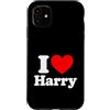 I Love Harry Fun Tees and Gifts Custodia per iPhone 11 I Love Heart Harry Design for Men Women