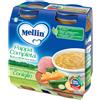 DANONE NUTRICIA SpA SOC.BEN. Mellin Pappa Completa Coniglio 2x250g - Alimento per Bambini a Base di Coniglio, Verdure e Pastina