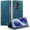 Chseheht Cover per Samsung Galaxy Z Fold 8 Ultra(8),Premium PU Leather Custodia Portafoglio[RFID Blocker][Card Slot][Kickstand]Magnetic Flip Wallet Case,per Samsung Galaxy Z Fold 8 Ultra 5G-Blu verde