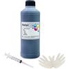 Aomya Cartucce di Inchiostro Universale della Stampante 500ML 17.59oz Colore Nero Ricarica Inchiostro Sostituzione per HP Canon Lexmark Brother Cartucce Ricaricabile con Siringa & Guanto