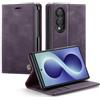 Chseheht Cover per Samsung Galaxy Z Fold 8(7.6),Premium PU Leather Custodia Portafoglio,[RFID Blocker][Card Slot][Kickstand] Magnetic Flip Wallet Case,per Samsung Galaxy Z Fold 8 5G-viola