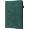Generico DayQiQiPu Custodia Protettiva per Honor Pad 8 Modello: HEY-W09 (12,0 Pollici) Cover Flip Portafoglio con Supporto Integrato Custodie di Rilievo Pavone Motivo Floreale (Verde retrò)