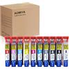 Aomya Confezione da 10 cartucce d'inchiostro compatibili PFI-300, ad alta capacità, set di ricambio per stampanti Canon ImagePROGRAF PRO-300 (MBK/PBK/C/M/Y/PM/PC/R/GY/CO)