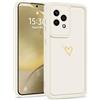 Choeeu ChoosEU Cuore Cover per Honor 200 Lite 5G, Bianco | Custodia TPU Silicone Morbido, Disegni Elegante Colorate Love Heart Motivo, per Ragazza, Antiurto Protezione Case Copertura