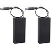 HALJIA 2PCS 2 × 3,7 V 18650 Portabatteria con coperchio, 18650 × 2 7,4 V Scatola portabatteria in plastica con interruttore ON/OFF e Spina CC
