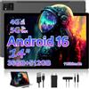 WOREGOO 14 pollici Android 16 Tablet, 5G WiFi e 4G LTE Touch, 36GB RAM+512GB ROM (1TB TF), Octa-Core/Display 2000 * 1200HD 2K/BT5.0/13MP + 8MP/11580mAh/GPS con custodia e stilo, Nero