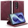 Chseheht Cover per Samsung Galaxy Z Fold 8(7.6),Premium PU Leather Custodia Portafoglio,[RFID Blocker][Card Slot][Kickstand] Magnetic Flip Wallet Case,per Samsung Galaxy Z Fold 8 5G-Rosso