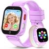 CATGIFF 4G Smartwatch Bambini GPS, Orologio Bambino Bambina con Telefono - Lavanda | Videochiamata Chat Vocale Sveglia Camera Modalità Classe Gioco, Smartwatch per Ragazza e Ragazzo 4-12 Anni Regalo