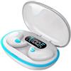 QSPORTPEAK BT 5.3 Auricolari Wireless con Cancellazione del Rumore Sense-Free Micro Sleep Earbuds Controllo Touch Cuffie ad Orecchio Aperto per un Sonno Migliore, Bianco