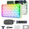 Aputure Amaran Ace 25c - Kit treppiede con lampada video LED RGBWW 32 W, colori integrali, montaggio su fotocamera, 2300 K-10000 K, ricarica rapida, controllo via applicazione (verde)