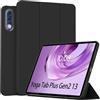 QJONSIU Cover per Lenovo Yoga Tab Plus Gen2 13, Morbido TPU | Protezione Anturto, Funzione di Supporto, Attivazione/Disattivazione Automatica, Antimpronta, Antigraffio