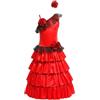 Lito Angels Costume Folcloristico Messicano per Bambina | Vestito Costume per Bambina, Fascia, Gonna coordinata, Carnevale, Danza e balletto, Spettacolo, Festa, Set coordinato