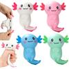 SOETDERT Axolotl - Giocattoli antistress, 4 pezzi | Axolotl Squishy - Giocattolo sensoriale antistress per adulti e bambini, per feste di compleanno
