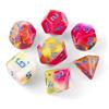 QUTHZZHY Set di 7 dadi poliedrici per DND | Set di dadi per MTG, Dungeon and Dragons, dadi da gioco per giochi di ruolo D&D, D20, D12, D10, D8, D6, D4