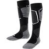 FALKE unisex bambini SK4 calzini da sci imbottitura leggera protezione tibia antivesciche sottili caldi traspiranti asciugatura rapida termoregolanti antiodore lana filo funzionale 1 paio