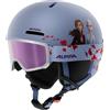 ALPINA ZUPO 2 Disney Set - Set Disney di alta qualità, sicuro ed esclusivo composto da maschera da sci e casco da sci, per bambini - Frozen - 52-56