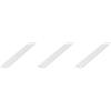 Alberts Set di 3 barre piatte eco | PVC | bianco | 1000 x 2 mm