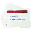 PACK4YA formato A6, 174x134 mm Buste stampate con chiusura adesiva, Documents Enclosed, busta porta documenti per spedizioni, trasparenti portadocumenti autoadesive (confezione da 100)