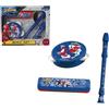 Lexibook, Spider-Man, Set Musicale, 3 Strumenti, Blu, KLC9SPLXB | Set musicale con tamburello, armonica e flauto dolce per sviluppare ritmo, creatività e coordinazione.