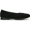 CLARKS ESSENTIALS JAZMYNN GEM Ballerina donna nera in suede