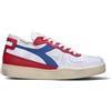 DIADORA HERITAGE - MI BASKET RAW CUT Sneaker donna bianca/rossa/blu in pelle