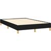 vidaXL Giroletto senza Materasso Nero 120x190 cm in Tessuto