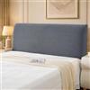 YSTELLAA Copri Testata Letto Elasticizzata, 90CM, Grigio Chiaro | Copritestiera Antipolvere Lavabile, Adatta per Letti Singoli e Matrimoniali