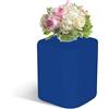 Kloris Colonna Quadrata Espositore Supporto Piedistallo per Sweet Table Plastica 30x30x35 cm Blu Made in Italy