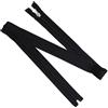 Aerzetix - Set di 7 Cerniere Lampo a Spirale N°5 85cm separabili con cursore Decorativo | Colore Nero | per progetti di Abbigliamento Tessili Cucito Personalizzato