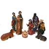 Joy Christmas Natività in Resina Completa da 19 cm Set 8 Pezzi per Presepe - 49585