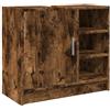 vidaXL Mobile Lavabo Rovere Fumo 63x29x55 cm in Legno Multistrato