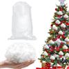CEWROM Neve Artificiale, 300g Decorazione Natalizia con Neve Finta, Fibra di Cotone Soffice Neve Finta, per Albero di Natale, Villaggio Natalizio, Villaggio Mantello Inverno e Decorazioni Natalizie