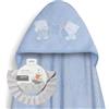 Interbaby Mantellina da bagno Interbaby per neonati + cuffia regolabile, per bambini giocosi
