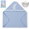 Interbaby Mantellina da bagno Interbaby + cappellino regolabile, nastro con coniglietti da abbraccio