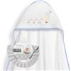 Interbaby Mantellina da bagno Interbaby per neonati + cappellino regolabile, famiglia di anatre