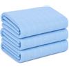 DUDU N GIRLIE Neonati Essentials - Panni quadrati in mussola per bambini, 100% cotone, morbidi e assorbenti, extra large, 70 x 70 cm (confezione da 3, blu)