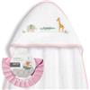 Interbaby Mantellina da bagno per neonati Interbaby + cappellino regolabile, ricamo Savanna